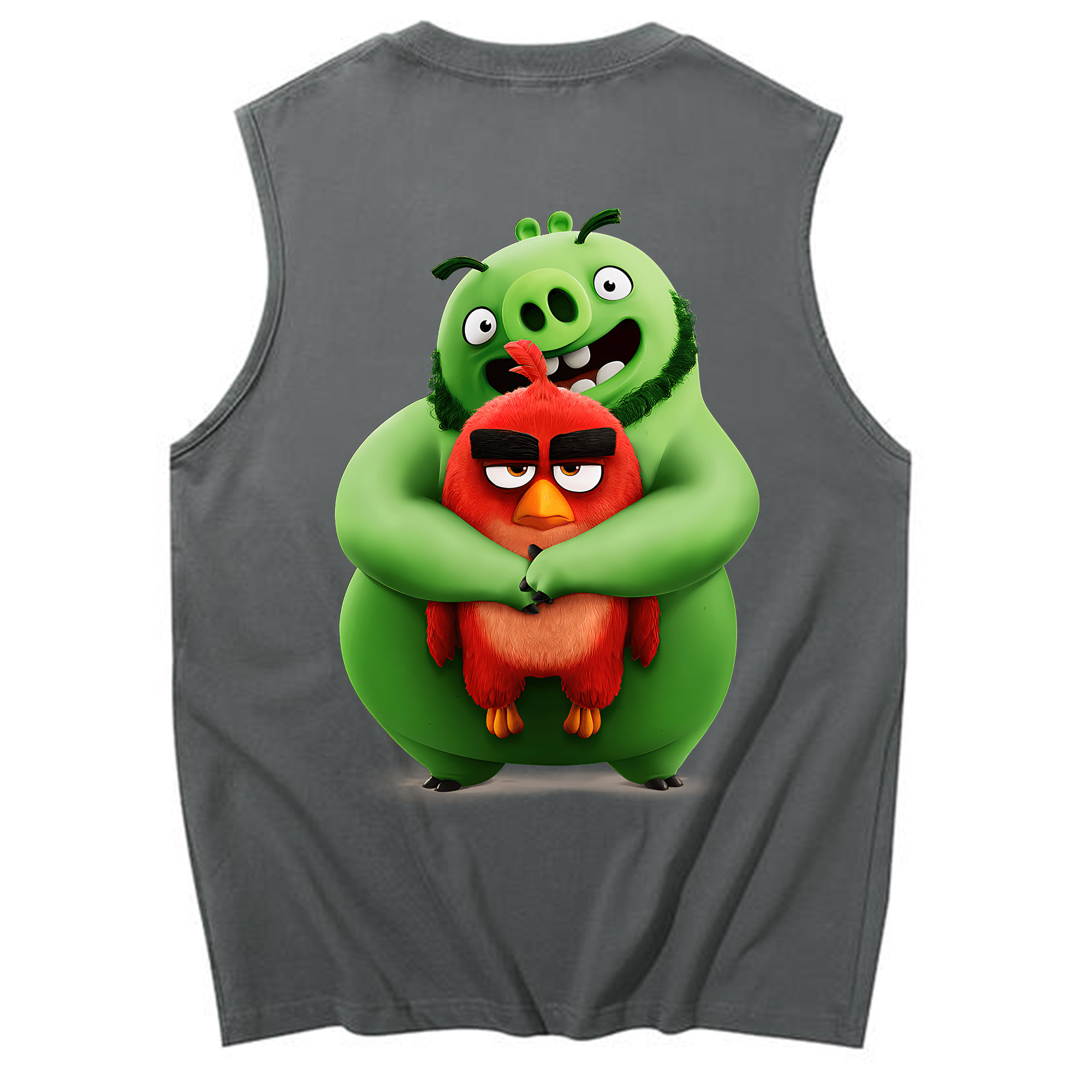 （画像用） Angry Birds アングリーバード コットン100％タンクトップ（背面プリント）